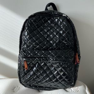Black Lacquer Metro Backpack